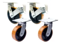 Comprar 4 Rodizio Industrial 8x2 900kg Por Roda 2 C\u002Ffreio +2 S\u002Ffreio