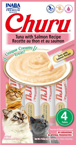 Churu Atum E Salmão + Matatabi Varas De Catnip 20 Unidades