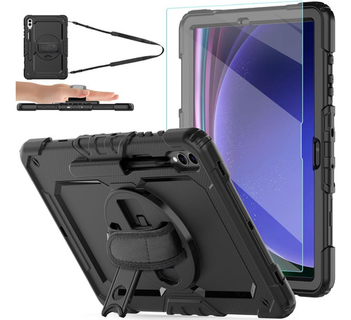 Mica+funda Para Samsung Tab S9 Plus 12.4 (sm-x810/x816/x818)