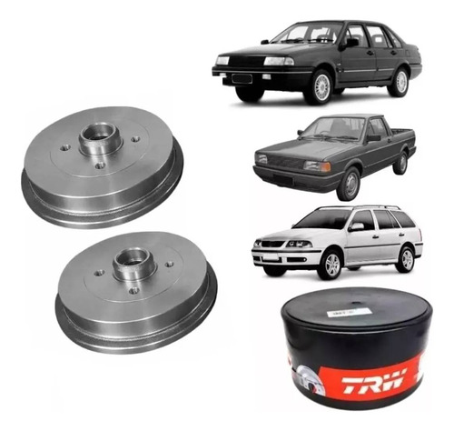 Tambor De Freio Traseiro Trw Para Vw Gol G5 G6 G7 2008 2021