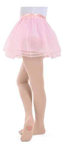 2 Pack Mallas Convertibles De Ballet Para Niña Marca Camelia Salmon 10-12