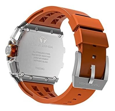 Tsar Bomba Reloj Para Hombre Cuadrado De Lujo Tonneau 50m Cr