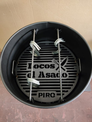 Parrilla Ahumador Piro Locos X El Asado Tambor Leña Smoke