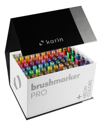 Karin Brush Markers Pro - Megabox Plus 72 Colores+3 Blenders