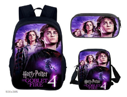 Set De Tres Mochilas De Harry Potter Para Primaria Y Secundaria