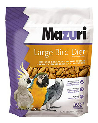 Alimento Mazuri Para Aves Grandes 3 Lb.