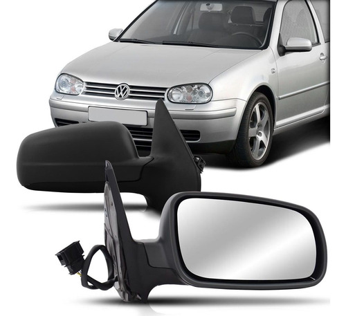 Imagem 1 de 3 de Par Retrovisor Golf 99 00 01 02 2003 2004 2005 2006 Elétrico