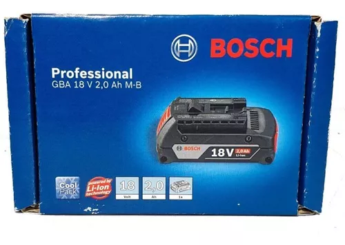 Batería de Iones de Litio Bosch GBA 18V 2,0 Ah