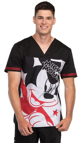 Top Estampado Hombre Tooniforms Mickey Pluto 