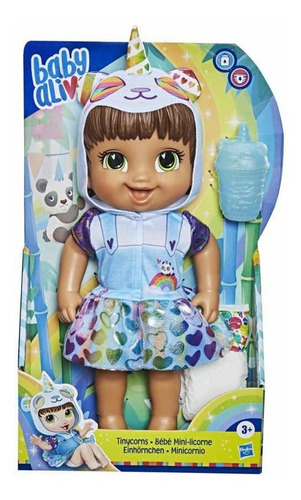 Nova Baby Alive Fantasia Unicórnio Minicornio Morena Hasbro