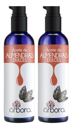 2 Aceites De Almendra Puro Hidrata Piel, Cabello Y Uñas 90ml