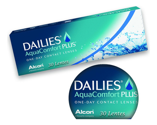Lentes De Contato Dailies Aqua Comfort Alcon Com 30 Lentes Grau Cilíndrico Não Grau Esférico -0,75 (miopia)