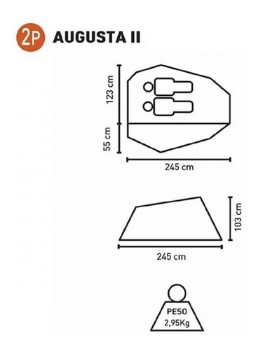 Carpa 2 Personas Iglu National Geographic Augusta 2 Camping