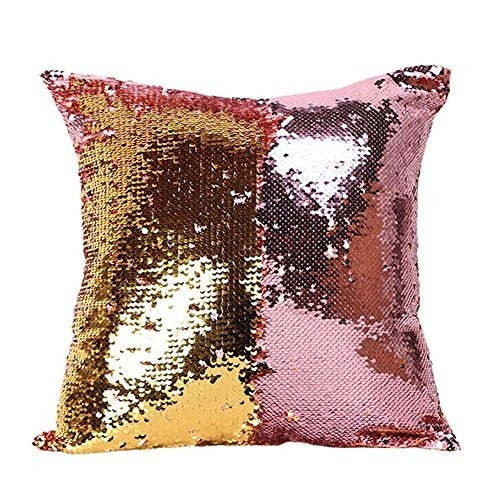 Fengheshun Reversible Sequins Sirena Fundas De Almohada 40ã