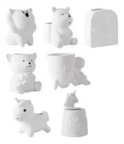 Comprar Portalapiz De Ceramica Para Pintar Incluye Pinturas Y Pincel
