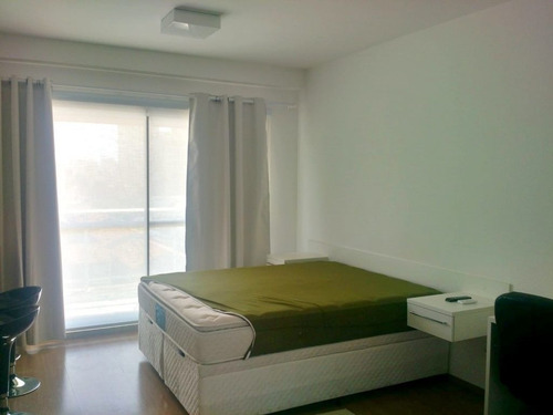 Imagem 2 de 15 de Studio Na Av. Sto Amaro Com 36m² Bairro Do Brooklin, Com Condomínio Baixo Ideal Para Investidores. - Sf34038