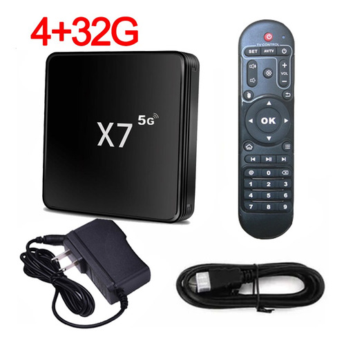 Imagen 1 de 10 de Convertidores De Tv Smart Tv Box 4k Wifi Android9 Hdmi 5g X7