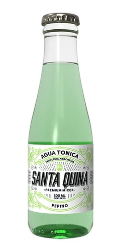 Santa Quina Pepino Agua Tonica Botella Vidrio 200 Ml