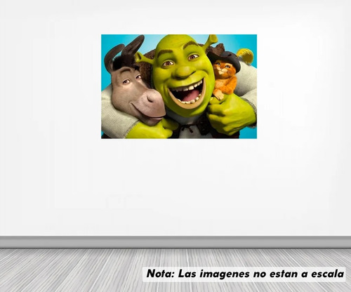 Vinil Sticker Pared 60 Cm. Lado Shrek Mod. 0055