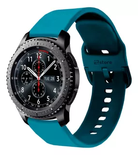 Correa Compatible Samsung Gear S3 Clasico Azul Turquesa 22m