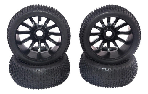 4pcs Racing Rc 1/8 Off-road Car Buggy 17mm Hub E Wheels .