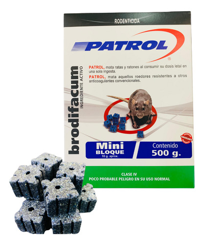 Kit Desratización Patrol Mini 500gr Todo Listo Para Usar (5)
