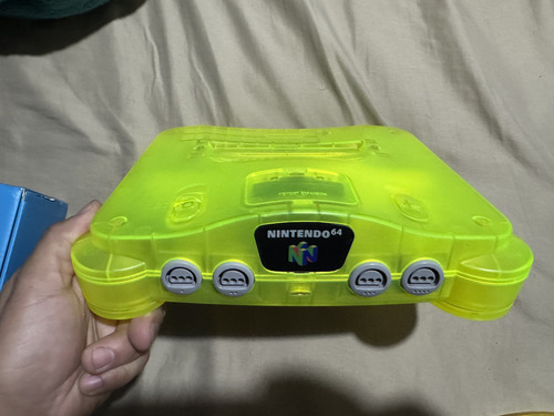 Nintendo 64 Verde Transparente Con Cartucho De Multijuegos Verde (Usado)