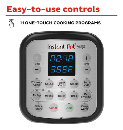 Freidora Y Olla A Presión Eléctrica Instant Pot Duo Crisp
