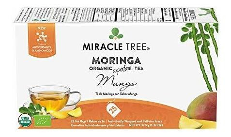 Árbol Milagro - Orgánica Moringa Súper Té, 25 Individualment