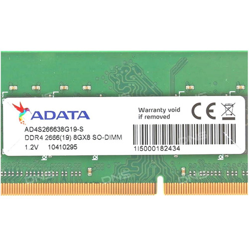Imagem 2 de 3 de Memória Notebook 8gb Ddr4 2666 Mhz Adata Ad4s266638g19