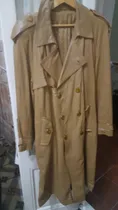 Comprar Tapado De Cuero Marron Claro Original Talle Xl.largo 
