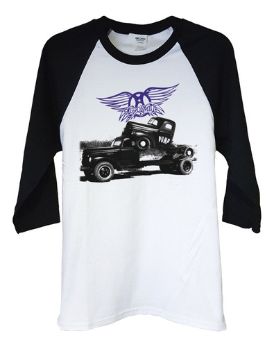 Polera Raglan 3/4 Aerosmith Pump Rock Abominatron