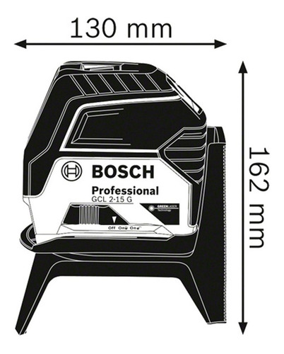Nivelador Láser Combinado Verde Bosch Gcl 2-15 G + Base Rm1