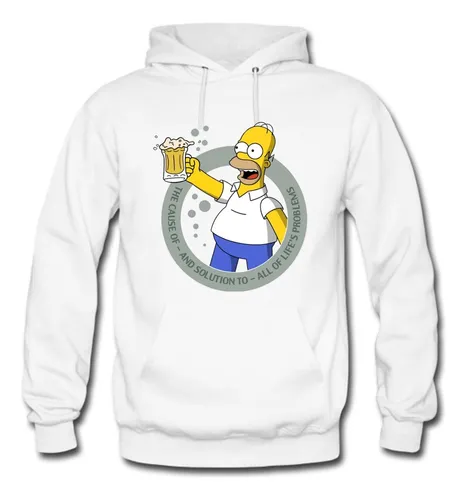 Buzo Homero Simpson Cerveza Unisex Saco Deportivo Hoodie