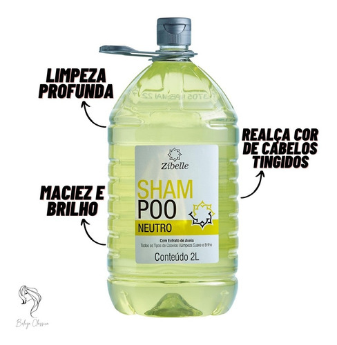 Kit 3 Shampoo Hidratante Neutro Sedosidade E Brilho 2l