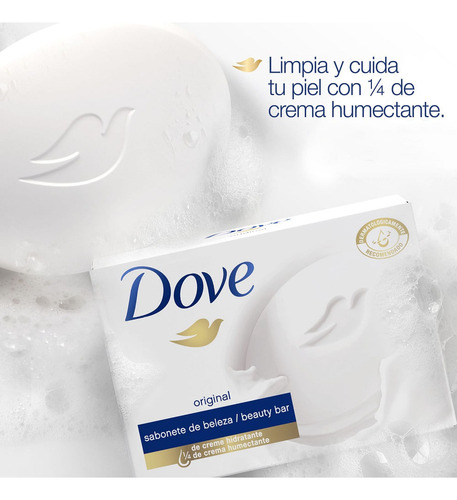 Jabón En Barra Dove Original Pack 6 X 90 G