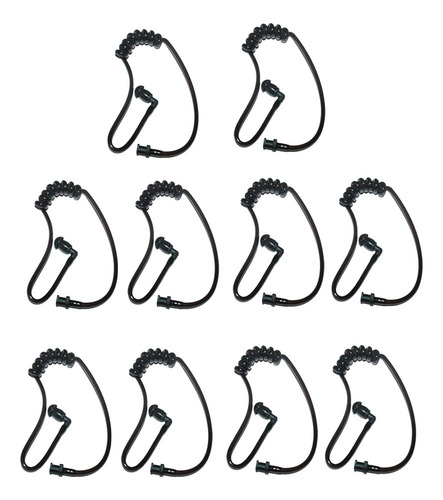 10 Tubos De Audio En Espiral Con Auriculares Para Auriculare