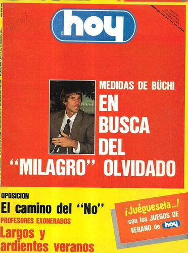 Revista Hoy 547 / Enero 1988 / Medidas De Buchi