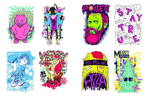 50 Vectores Cdr Psd Playeras Remeras Fabricá Camisetas V.13