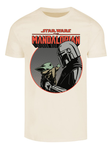 Playera Hombre Mandalorian Mando Retro Star Wars Algodon