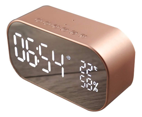 Reloj Despertador De Radio Digital Con Altavoz Bluetooth