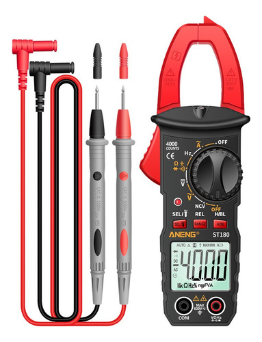 Pinza Amperimétrica Digital Aneng St180 4000 Cuentas Pinza M