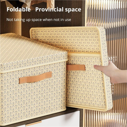 Caja De Almacenamiento Lavable Y Plegable Con Tapa