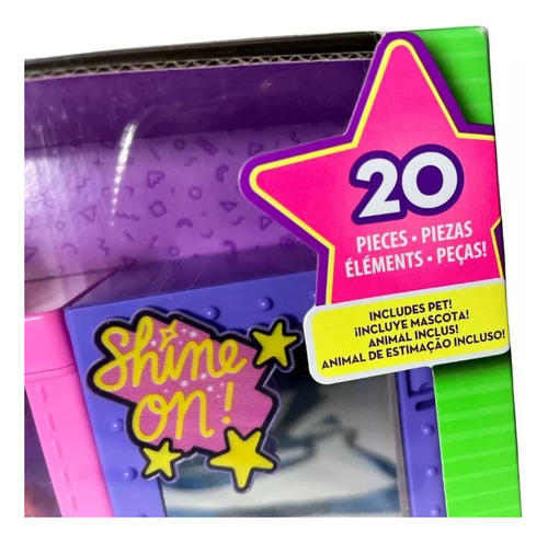 Conjunto Brinquedo Armário Glam Máquina De Moda Para Boneca - Acompanha 20 Acessórios E Animal De Estimação Pet Cachorro Cachorrinho - Barbie Extra - Mattel Brinquedos