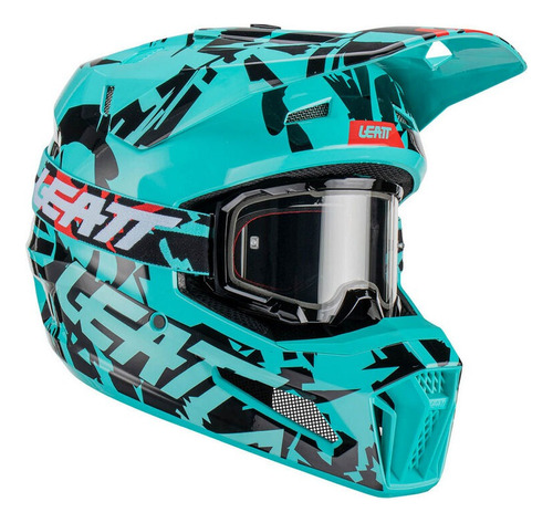 Kit Casco Y Goggle Moto 3.5 