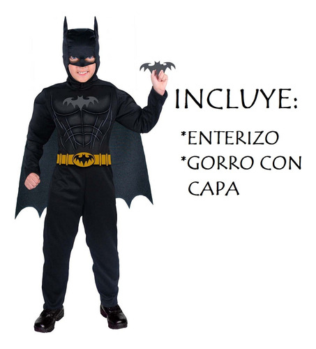 Disfraz De Dc Batman Para Niño Talla: 8    