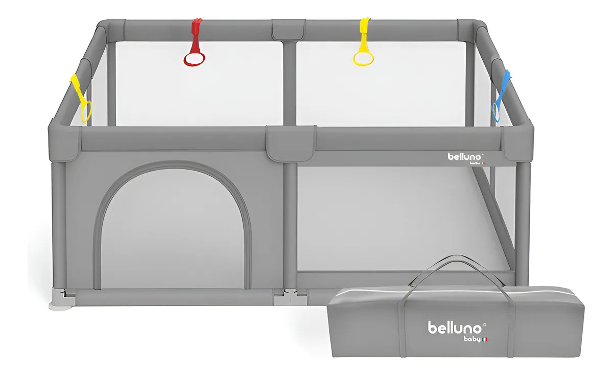 Corralito Juegos Bebé Portable 180x120 Trapani Belluno Baby Gris Liso