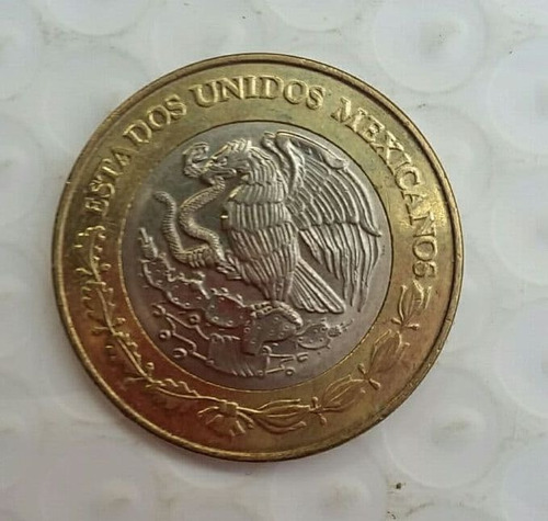 Moneda De $20 Octavio Paz Año 2000 Con Firma.
