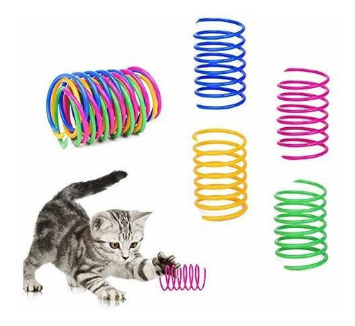 Espiral De Muelle Para Gatos De Plastico Resistente 12 Pzas