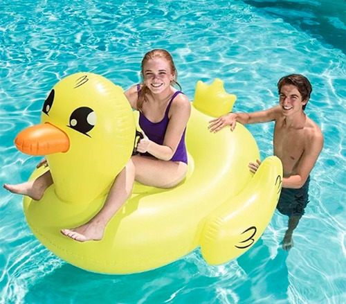 Imagen 5 de 7 de Pato Grande Inflable Flotador Pileta Bestway 41106 Full